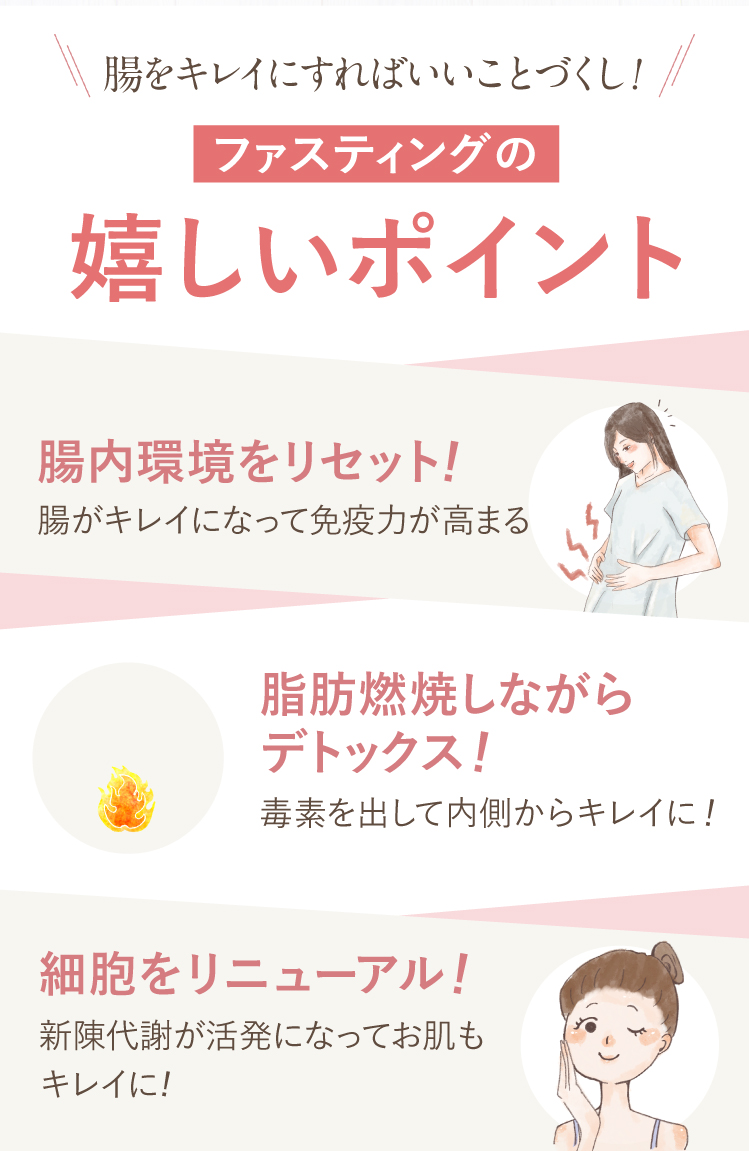 ファスティングの嬉しいポイント