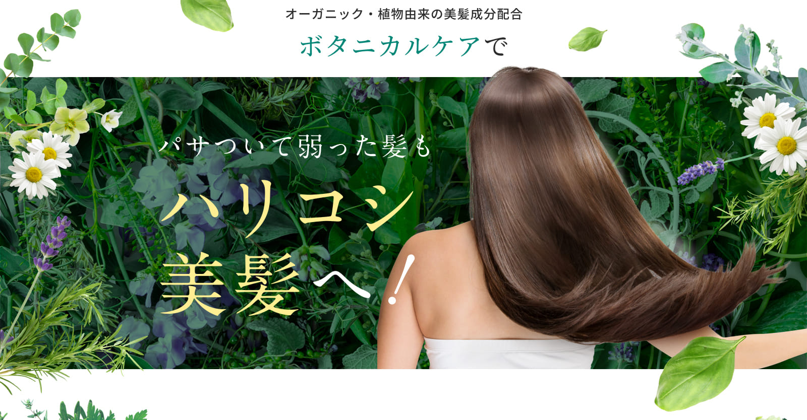 パサついて弱った髪もハリコシ美髪へ!
